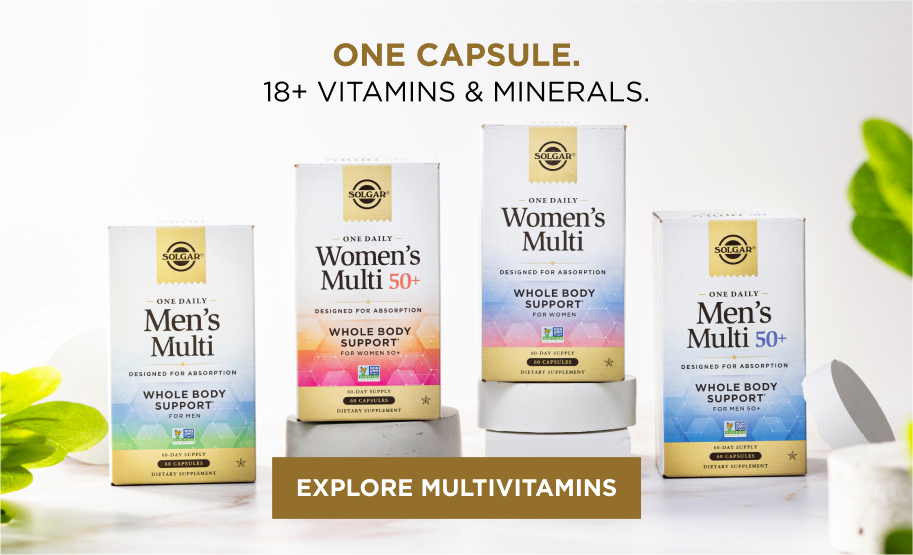 One capsule. 18+ Vitamins & Minerals.