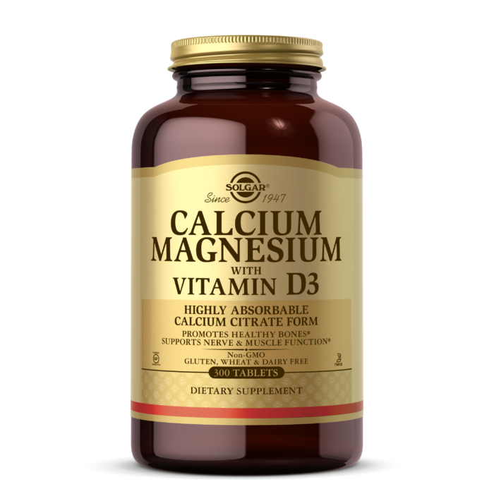 orkest Volwassen Notitie Calcium Magnesium with Vitamin D3 Tablets - Solgar