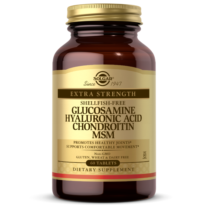 Gezond Afwijking Decimale Glucosamine Hyaluronic Acid Chondroitin MSM (Shellfish-Free) Tablets - Bone  & Joint Support - Solgar