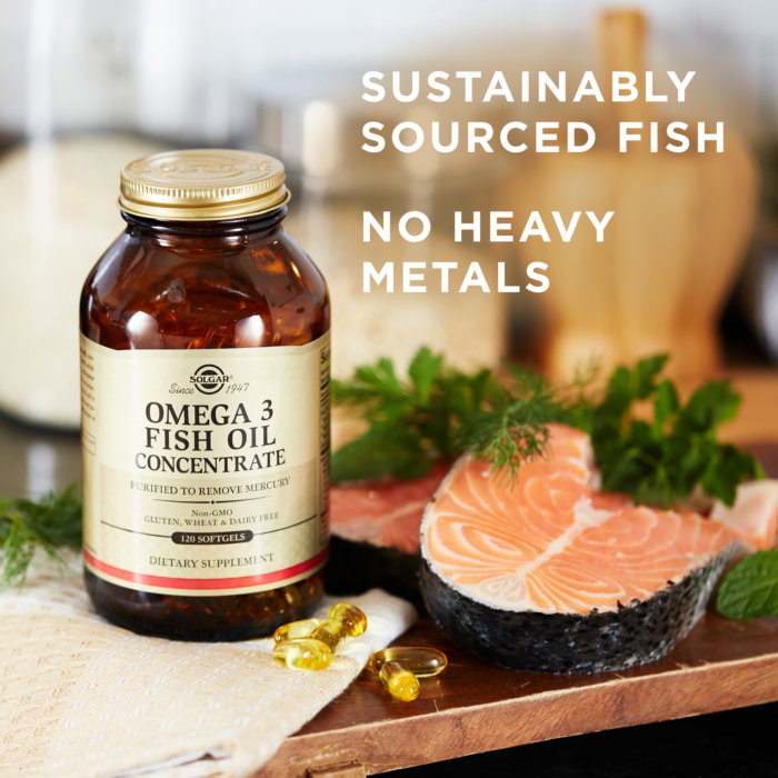 Omega-3 Fish Oil Concentrate Softgels - Heart Health - Solgar