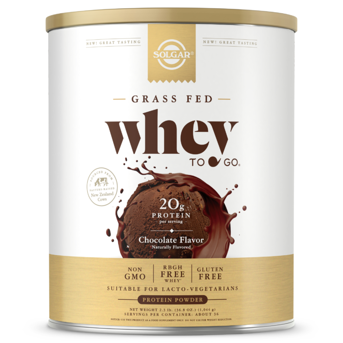 Grass-fed Whey To Go® Protein Powder, Chocolate